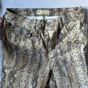 Free People Snake Print Pants